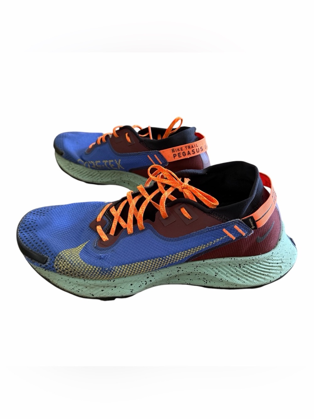Nike Pegasus Trail 2 Gore-Tex GTX Men’s 13 Blue Orange Trail Running CU2016-600